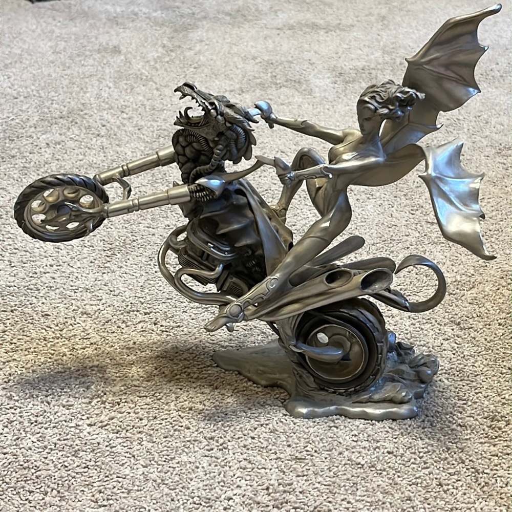 Franklin Mint Passion Burns art sculpture